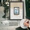 Americanflat 12x16 Wedding Guest Book Alternative with 80 Heart Tokens - Fits One 4x6 Photo